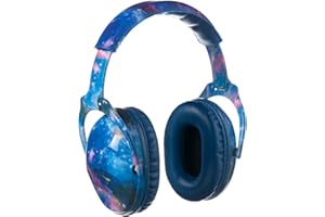 PROTEAR Kids Noise Cancelling Headphones,25dB NRR Hearing Protection,Noise Reduction,Sound Proof for Kids,Toddler Earmuffs for Concert,Airplane,Autism,Monster Jam,Travel,School(Blue BlueGalaxy)