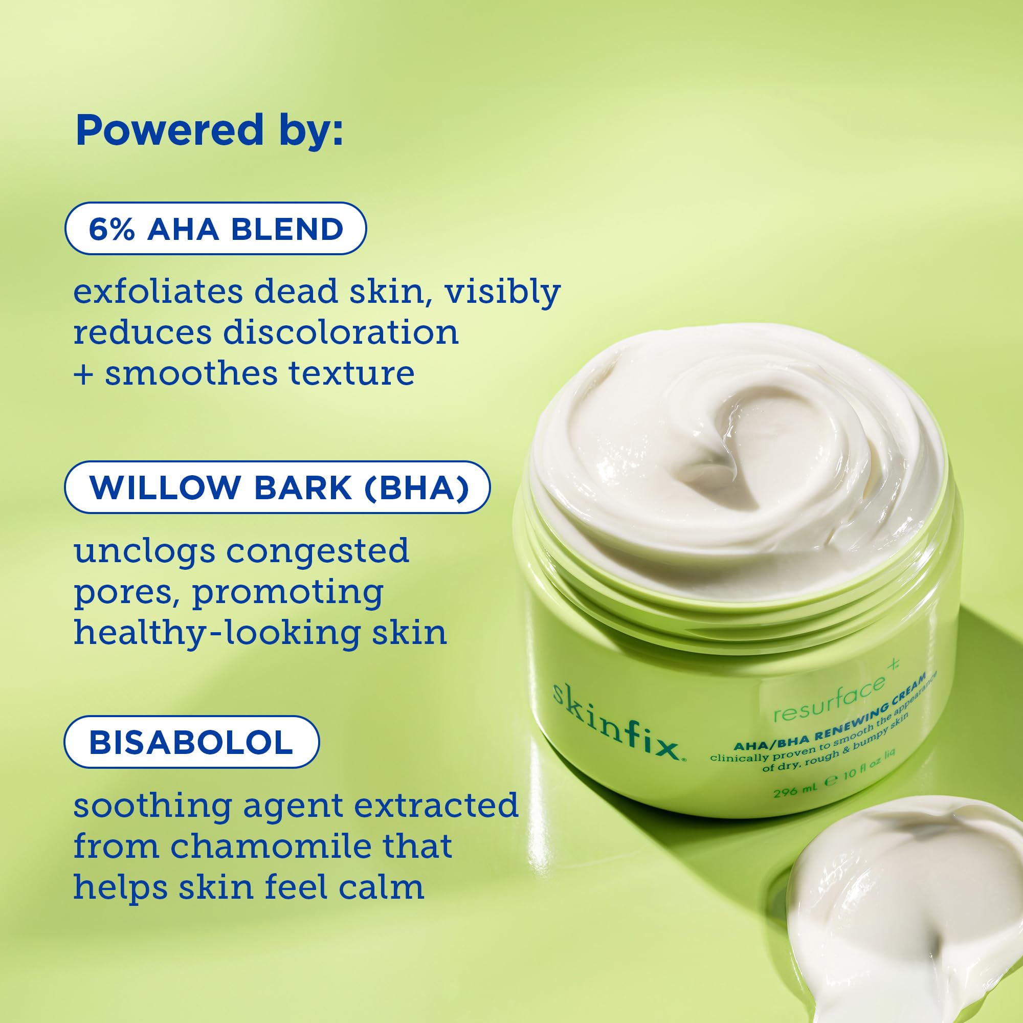 Skinfix AHA/BHA Renewing Body Cream - 10 oz - Skin-Softening Moisturizer with Gentle Exfoliation - Boosts Glow & Radiance - Vegan, Cruelty Free