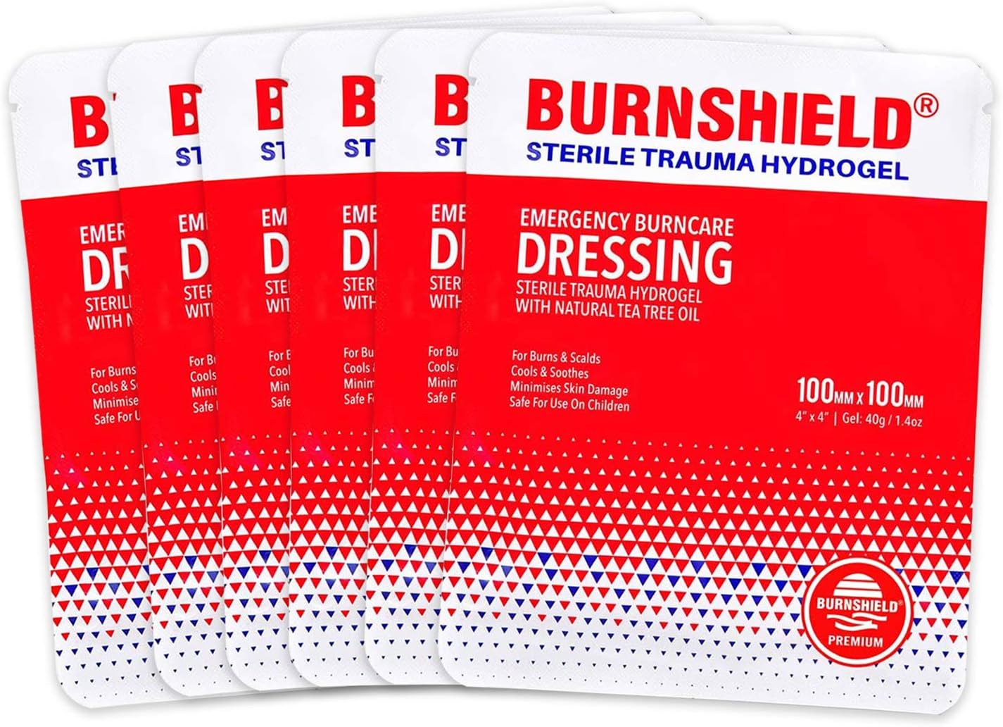Burnshield 4" X 4" Burn Dressing, Sterile - 3 Count: Health & Personal Care