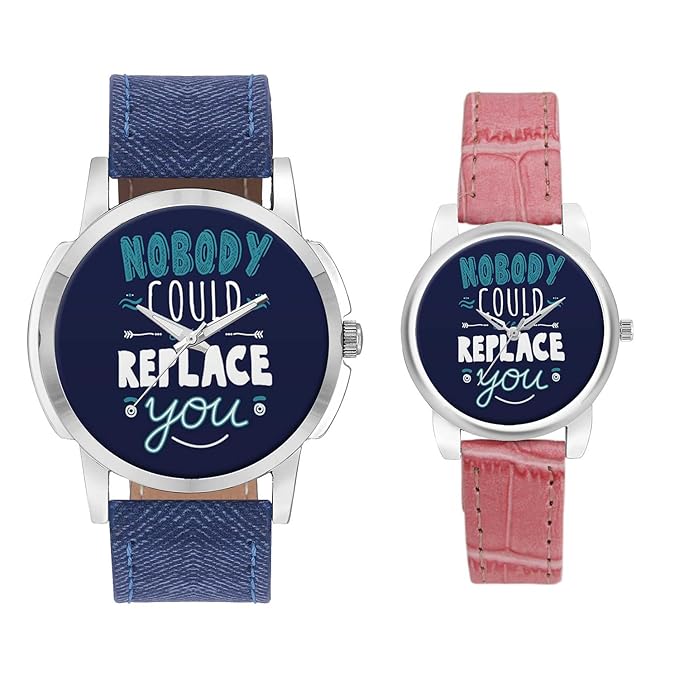 Analogue Multicolor Dial Mens & Womens Couple Watch - 200Co07-Blu-Pk1