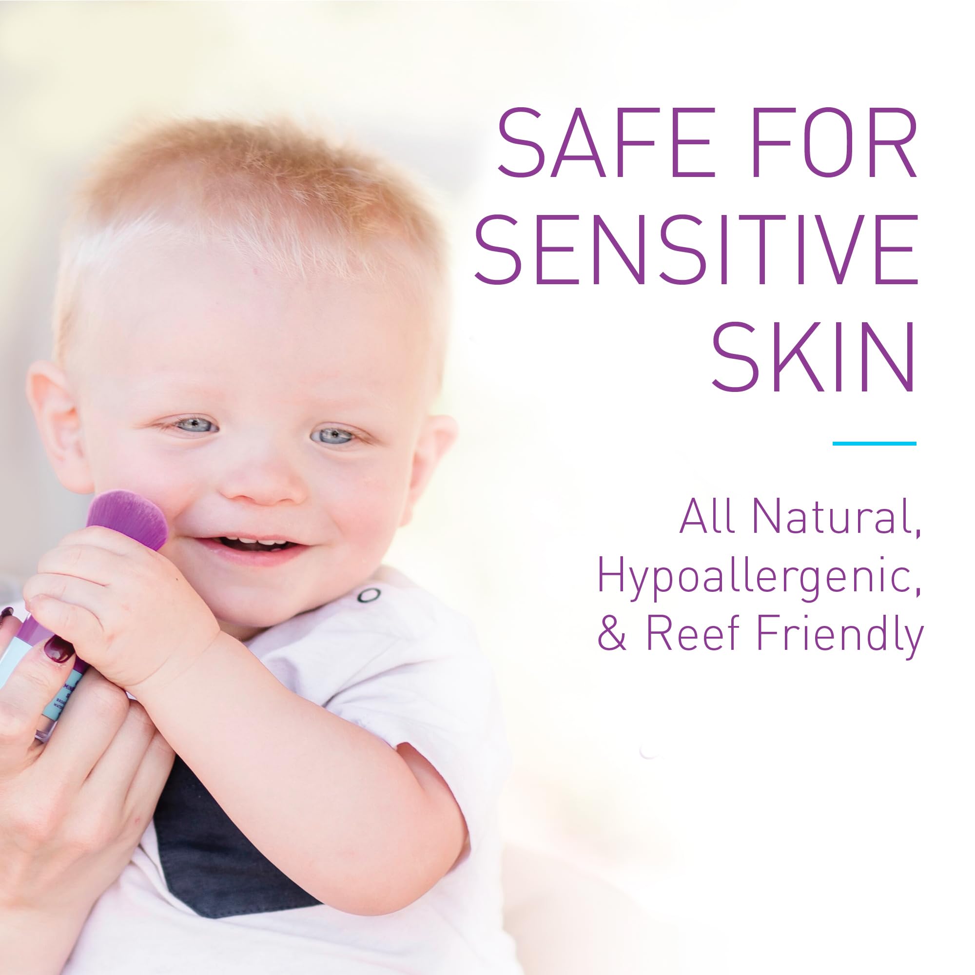 BOB KIDS SPF 30 Brush On Mineral Powder Sunscreen, Broad Spectrum Protection, Water Resistant 80 Mins, Fragrance Free, Easy to Apply for Kids & Babies, Mfg in USA, 2-Pack