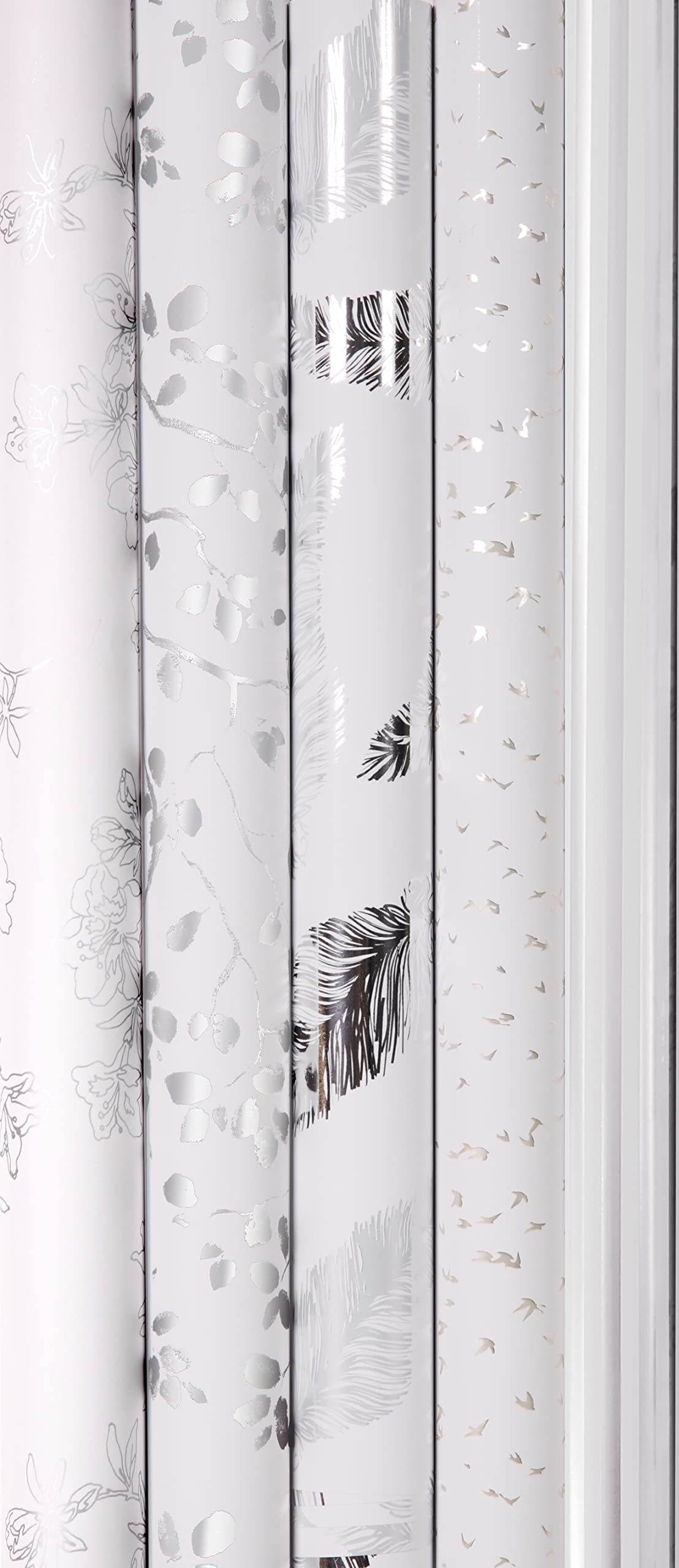 Clairefontaine 211825C - One Roll of Premium White Gift Wrap - Dimensions: 2mx70 cm 80g, - Random Pattern - Accessories for Personalised Gift Wrapping