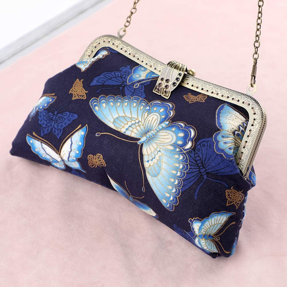 Purse Handbag Making Material Kit, with Frame Clasp, Bag Handmade DIY Craft, Mini Cosmetic Bag Woman and Girl