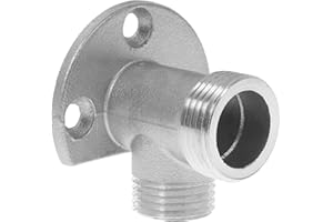 Outanaya Wall Mount Shower Hose Connector Faucet Conversion Head Installation Kit for Exposed & Outdoor Faucets DIY Setup