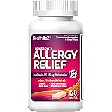 HealthA2Z Fexofenadine Hydrochloride 180mg, Antihistamine for Allergy Relief, Non-Drowsy, 24-Hour Antihistamine for Allergy R