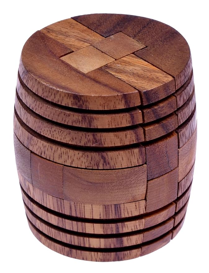 Barrel - Fass - 3D Puzzle - Denkspiel - Knobelspiel - Geduldspiel - Logikspiel aus Holz