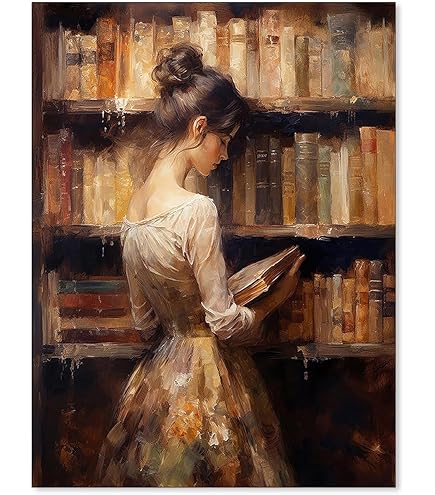 Amazon.com: HSHYXARTYX Canvas Art Poster Woman Portrait Painting