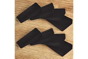 Tahikem 8 Pcs Black Shims, Shims for Leveling Furniture, Trimmable Hard Wedges Table Shims, Plastic Wedge Toilet Shim, Furniture Leveler Wedges, Rubber Texture, Perfect for Level Uneven Doors, Floors
