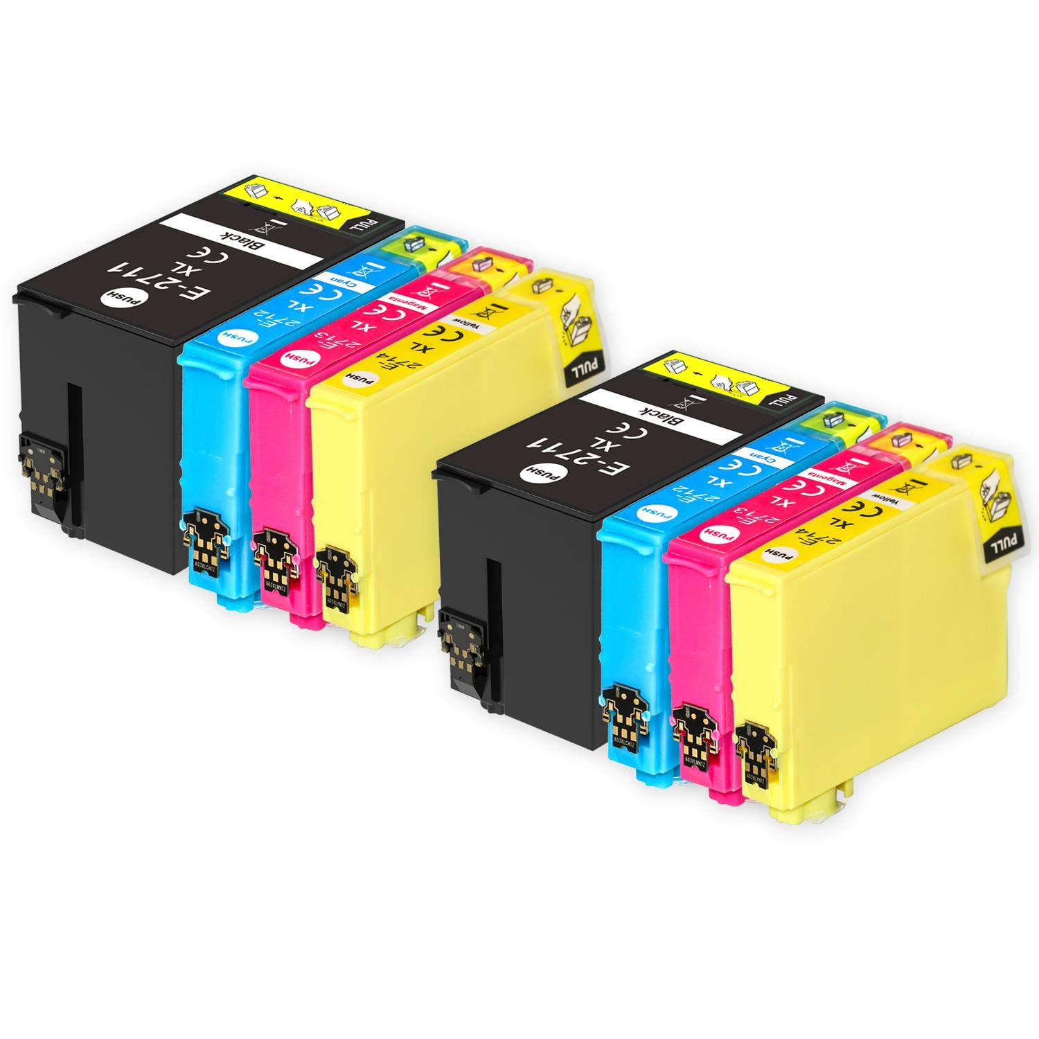 Go Inks® 2 Set of 4 Ink Cartridges to replace Epson T3476 (34XL Series) Compatible/non-OEM for Epson WorkForce Pro Printers (8 Inks)
