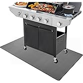 LYEMAT Under Grill Mat for Outdoor Grill, 38 x 30 inches Heavy Duty Under Grill Pad, Oil-Proof Waterproof BBQ Floor Protector for Lawn, Deck and Patio