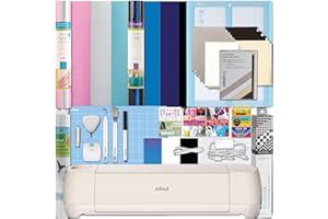 Cricut Explorez 4 machines avec lot de vinyle et thermocollant – Machine de découpe artisanale adaptée aux débutants avec mat