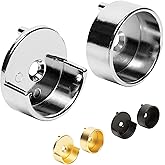 B&B Hardware Extra Pair Round Closet Rod End Support-Wardrobe Bracket Metal Rod Holder - Durable End Support - Heavy-Duty Clo