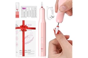 SAVILAND Cordless Nail Drill Kit: Ultra Low Noise 20000RPM Rechargeable Electric Nail File Portable Low Heat Nail Drill Machine with Complete Bits for Beginner Manicure Pedicure Home