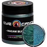 Eye Candy Pigments Premium Mica Powder - Macaw Blue Green (25gr) - for Epoxy, Resin, Soap, Paint, Woodworking, Acrylic Pouring, Bath Bombs, Fishing Lures - DIY Arts and Crafts Additive