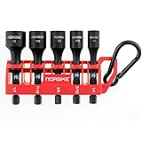 NorskeTools NIBPI650 Impact Torsion Magnetic Nutsetters (1/4", 5/16", 3/8", 7/16" and 1/2") 5pc Pack Clip