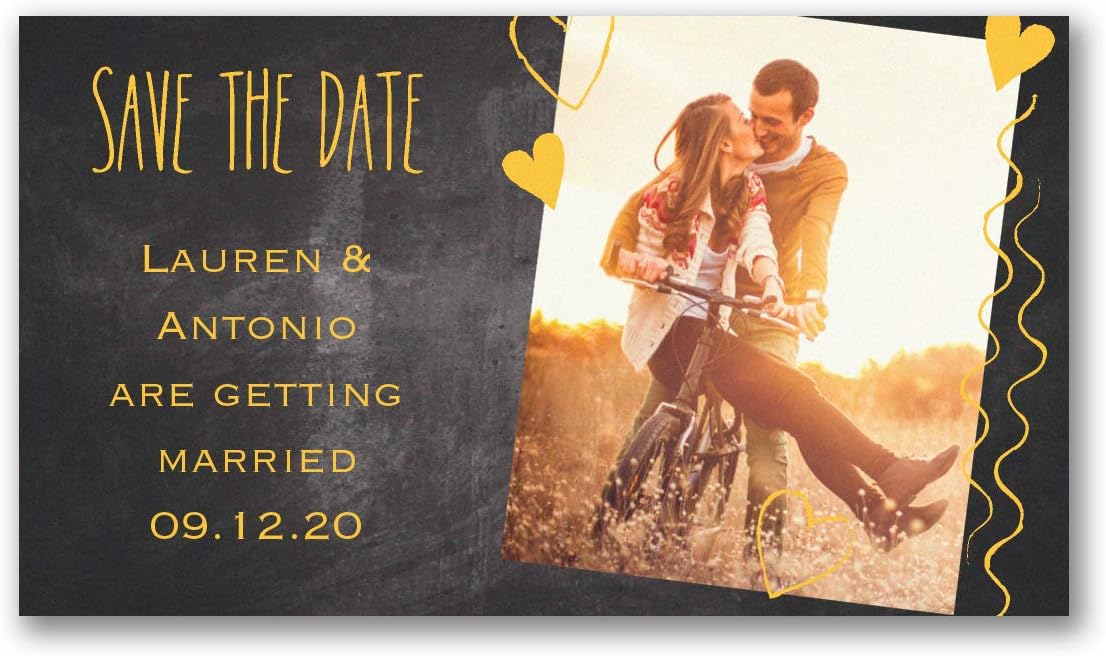 1225pk Heart Strings - Save the Date Magnet-Save the Date Magnets
