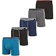 Rocawear Performance 4, 5 or 6 Pack Sport Fit Underwear, Stretch Performance Breathable Cool Support Men Boxer Briefs