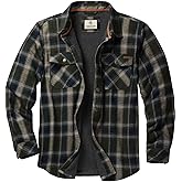 Legendary Whitetails Men's Thermal Lined Shirt Jacket Plaid Flannel Polyfill Insulated