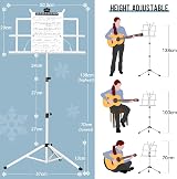 CAHAYA Sheet Music Stand Metal Portable with Carrying Bag CY0204-2 view 2