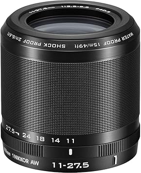 Amazon Com Nikon 1 Aw 11 27 5mm F 3 5 5 6 Lens For Mirrorless Camera System Black Camera Photo