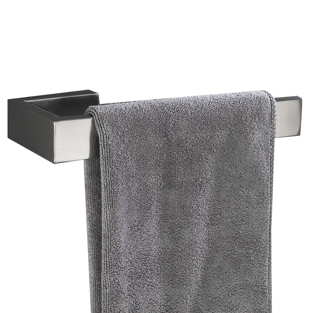 Flybath Open Towel Ring 304 Stainless Steel Towel Holder Wall Mounted Accessories Brushed Silver