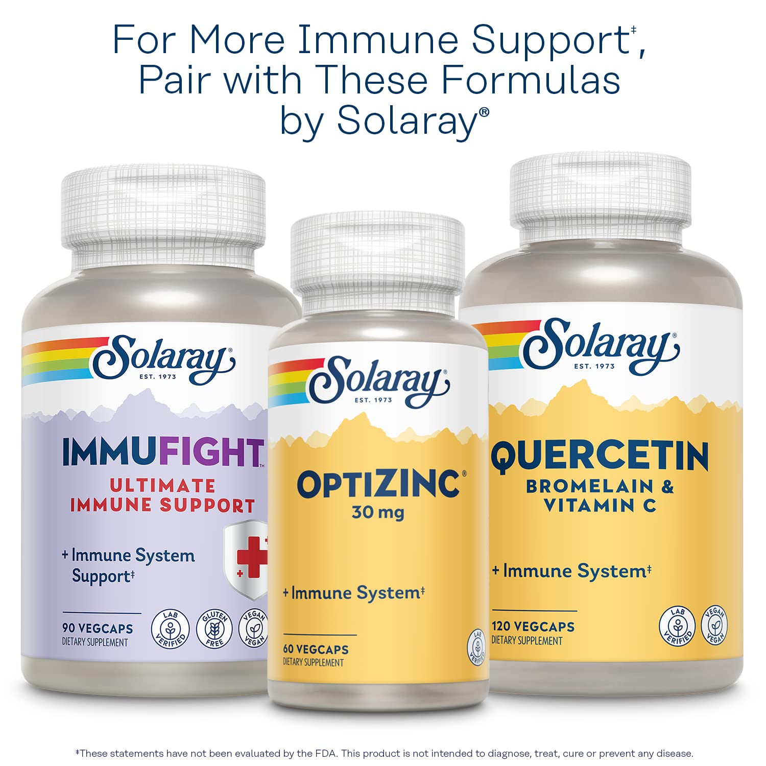 SOLARAY Reacta-C with 500mg Vitamin C, 200mg Sambucus Black Elderberry Extract, Immune System Defense Vitamins, Patented 24 Hour Immunity Booster Support Supplement, Vegan, 120 Capsules, 120 Servings