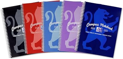 Oxford Campus A4 Notebook Wirebound 8 mm Margin 140 Pages Pack of 5 Optik Paper+