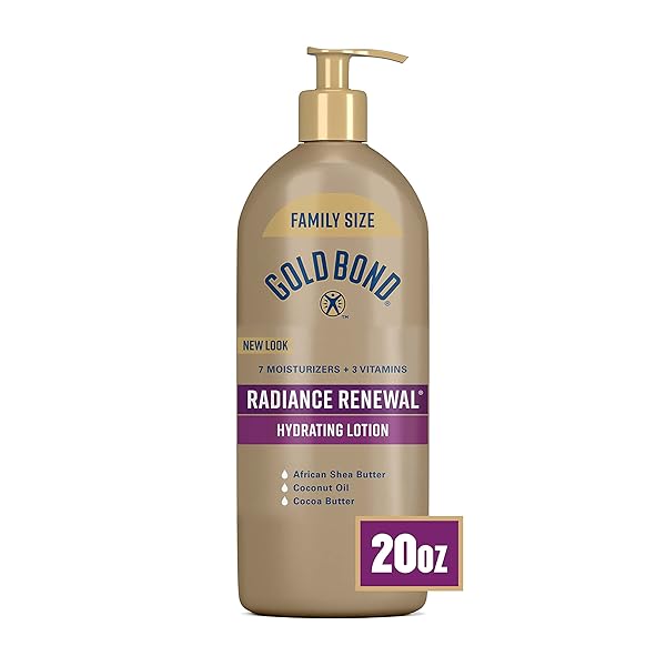 GOLD BOND RADIANCE RENEWAL HYDRATING LOTION, 20 OZ., FOR VISIBLY DRY SKIN, FAMILY SIZE