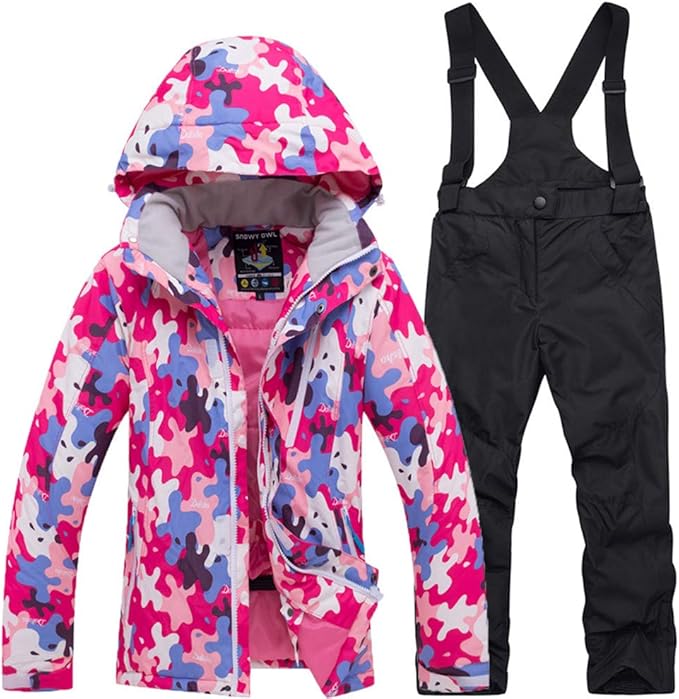 Children's Ski Wear Ski Suit Girls Ski Jacket Pants Set Snow Suit