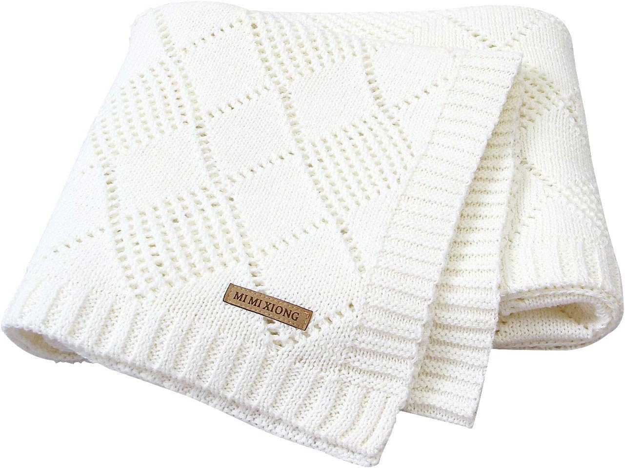 mimixiong Cellular Baby Blankets Blue BigaMart