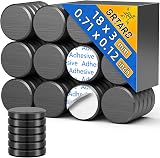 Grtard 20 Pack Ceramic Magnets 0.71 x 0.12 in with Adhesive Backing view 1