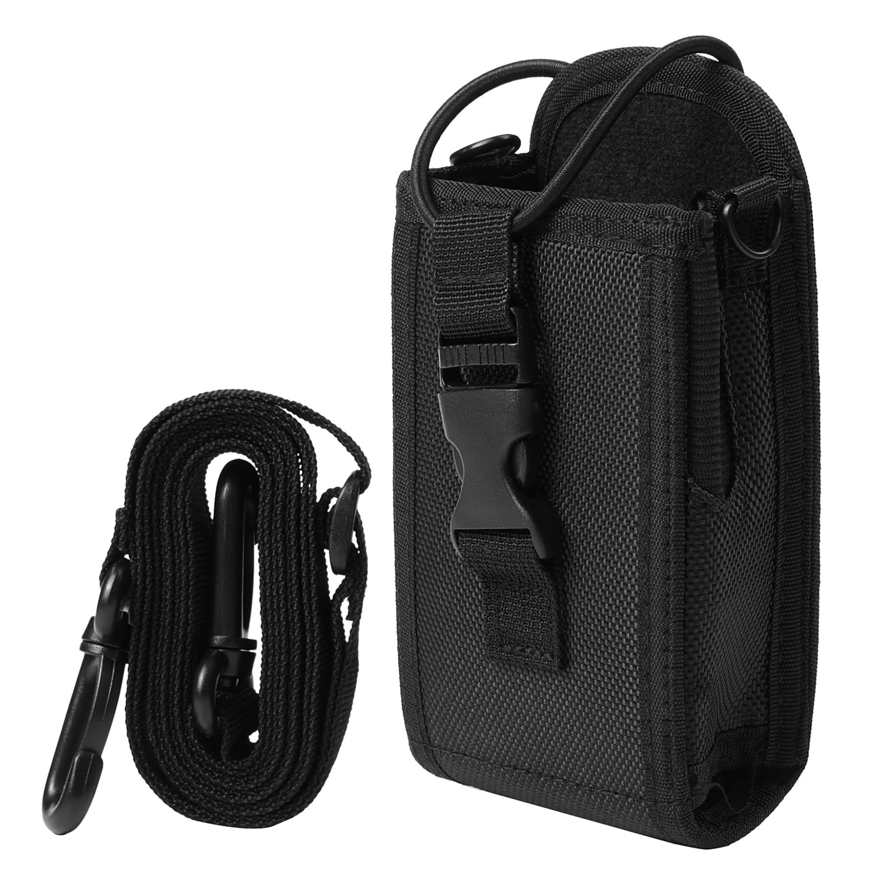 SUNDELY Carrying Case Holder Holster Pouch Bag Compatible with Motorola Radio GP328 GP340 GP380 DP1400 DP3400 DP4600e DP4601 DP4800 HT1250 PR860 PRO7150 (Nylon Case with Adjustbale Belt Loop & Strap)