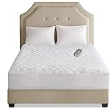 Beautyrest 3M Scotchgard Heated Mattress-Pad Secure Comfort Technology-Luxury Quilted Electric Deep Pocket-5-Setting Controll