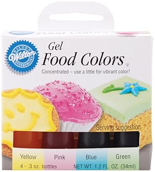 Amazon Com Wilton Gel Food Color Set Primary Prime Pantry