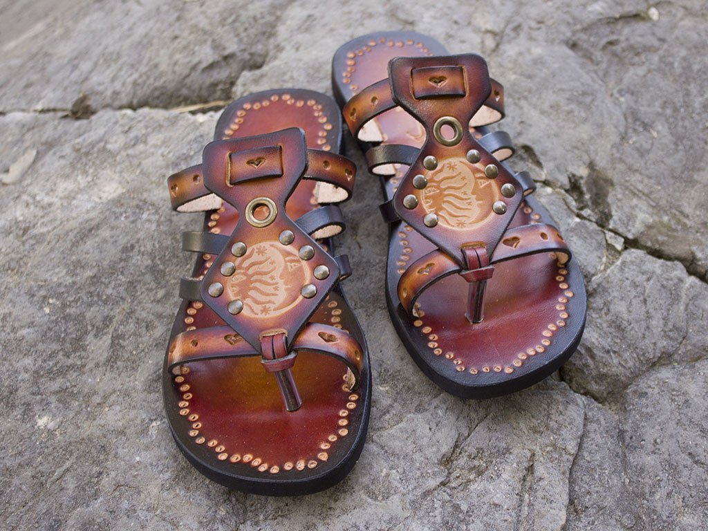 boho slide sandals