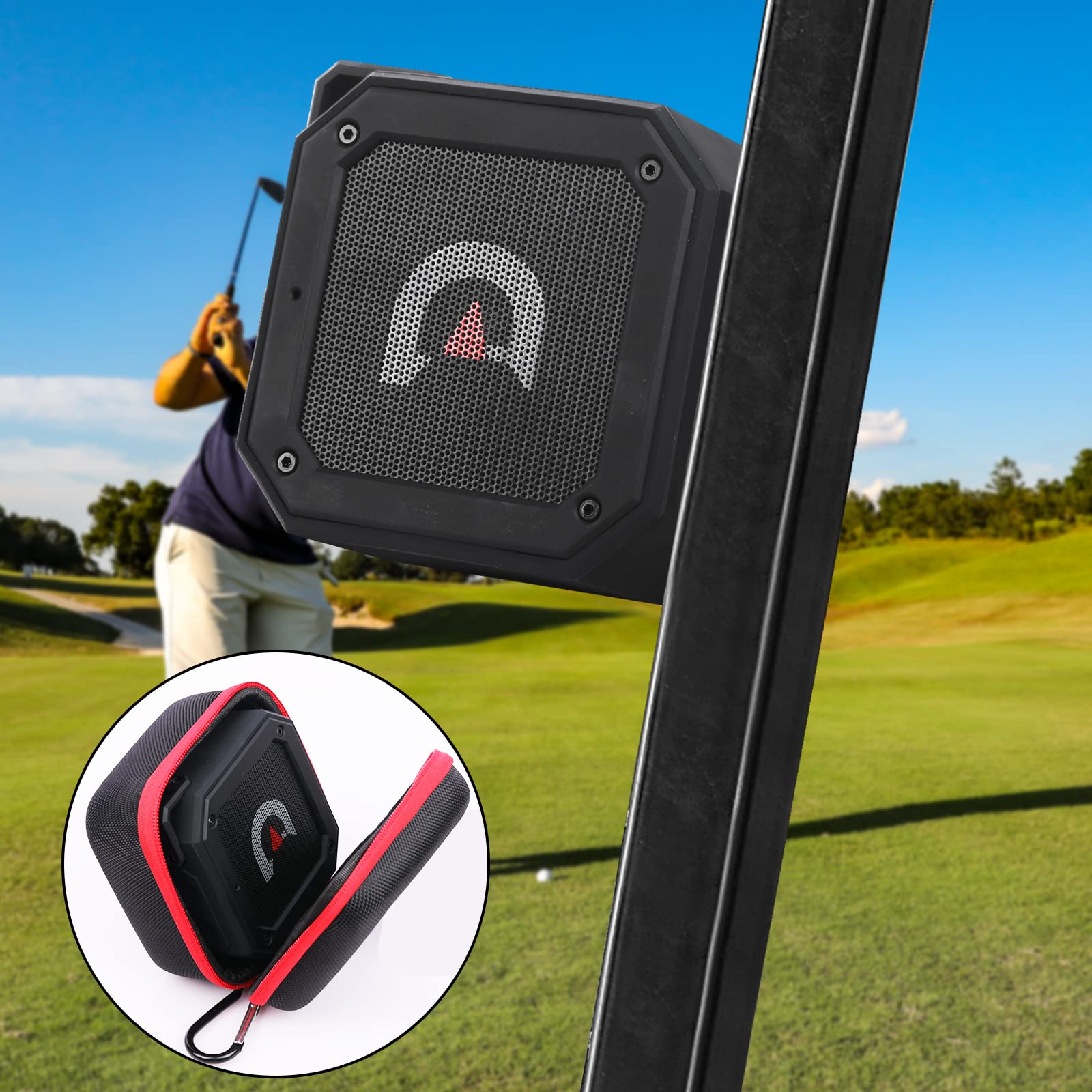 Photo 1 of * factory sealed *
Golf Cart Bluetooth Speaker Magnetic Portable Wireless Speaker with Loud Stereo Sound Bass Boost 20 Hours Play IPX7 Waterproof TWS & SD Card Function Golf Cart Accessories Golf Gifts(Storage Case)