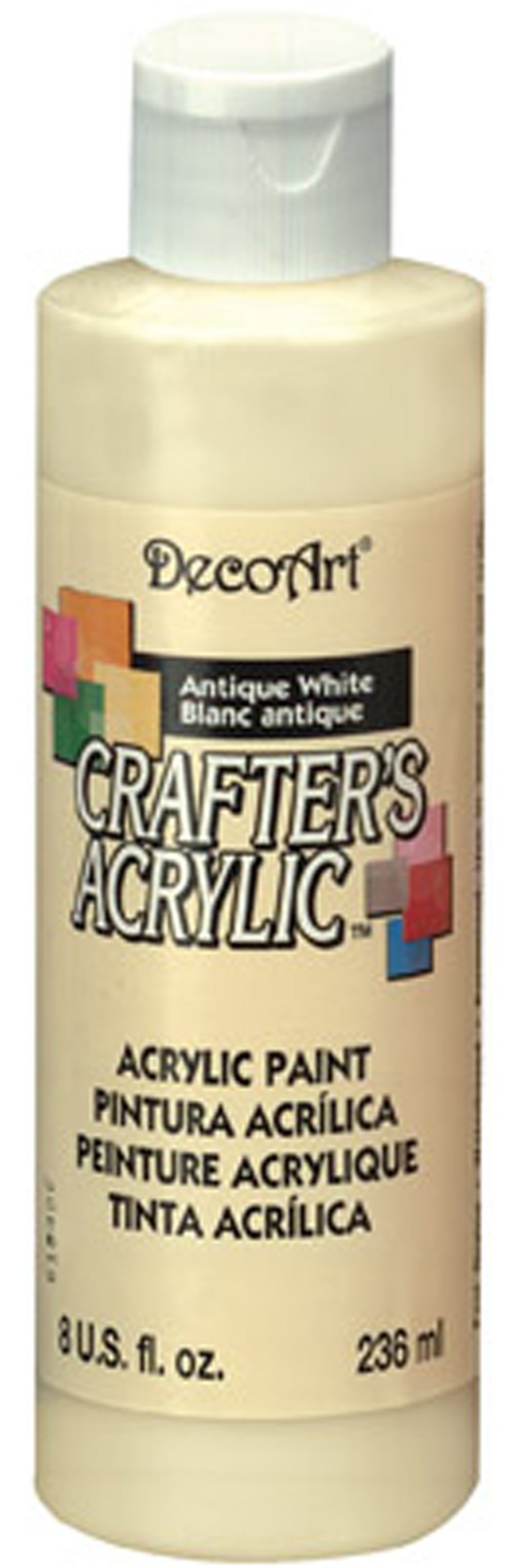 Deco Art Crafters Acrylics Paint, Antique White, 236 ml (Pack of 1) — image 1