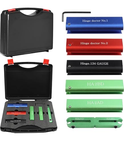 Hinge Doctor Full Set HA1234 - Door Hinge Repair Tool Kit For Commercial & Residential Doors - Made In USA