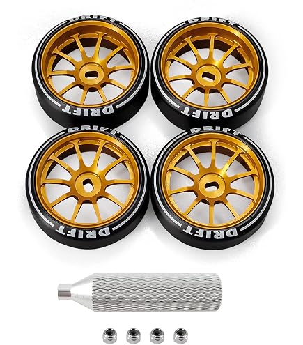 Amazon.com: DS Racing MI-LF3 4-Piece Drift Tires Set for Kyosho
