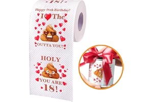 18th Birthday Gifts for Girls and Boys - 4-Ply Happy Prank Toilet Paper - 18th Birthday Decorations for Daughter and Son - Fu