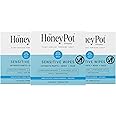 The Honey Pot Company - Feminine Wipes - Indivdually Wrapped - Daily PH Balancing, Fragrance & Sulfate Free Wipes for Intimate Parts, Body, or Face - Hygiene Products - 15 Ct (Pack 3)