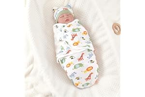 2pcs Swaddle Blanket - Strong Wrap Feel, Medium Size, Suitable for 0-6 Months - All-Season Baby Product, Perfect for Shower G