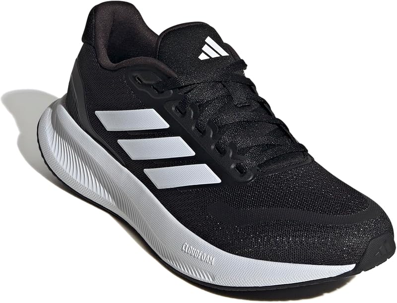 Donna Runfalcon 5 Wide Running Shoes, Core Black/Cloud White/Core Black, 39 1/3 EU