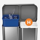 simplehuman Code H 60 Liners 50% Recycled Custom Fit 30-35L Dispenser view 4