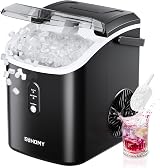 EUHOMY Nugget Ice Maker Chewable Ice Machine 6 Mins Self-Cleaning Quiet