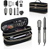 UOZL Hair Dryer Travel Carrying Case, Curling Iron Storage Bag, Slim Expandable Handheld Dual-Layer Travel Storage Bag for Dryer/Hair Tool Organizer/Style Organizer