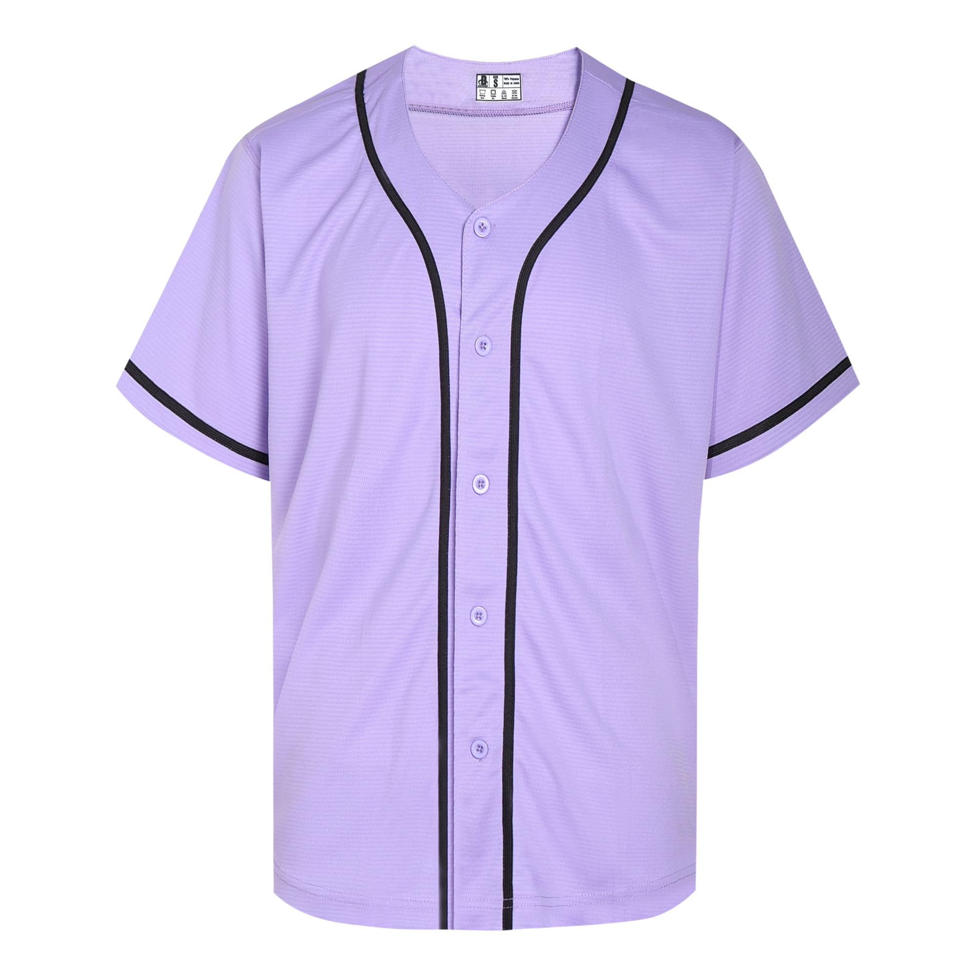 DEHANER Purple Baseball Jersey Men Women Plain