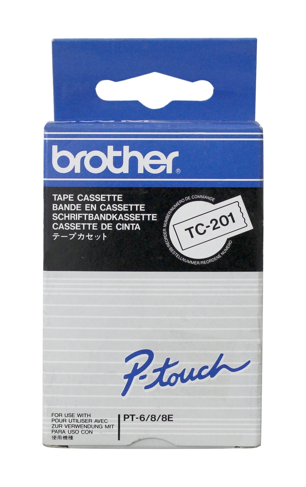Brother - Black - white - Roll (1.2 cm) 1 roll(s) labels - for P-Touch PT-15, PT-20, PT-6