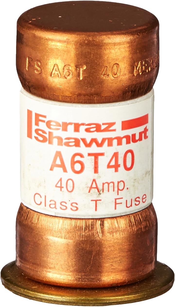 Mersen A6T40 600V 40A Class T Fuse, 10-Pack