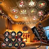 2026 New Holiday Projector Indoor, Halloween/Christmas Holiday Projector Light, 360&deg;Adjustable Clear Image, Decorative Projectors for Bedrooms, Ceilings, Cars and Rooms，10 Pcs